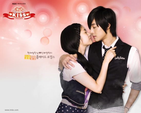 Playful kiss